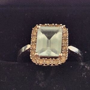 Aquamarine In 14k Gold Ring
